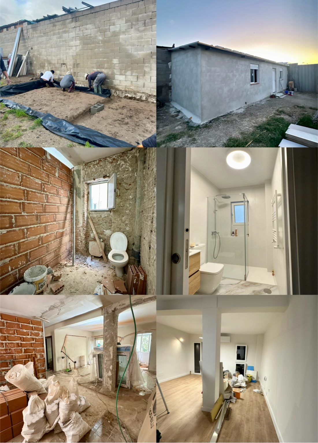 Obras de reforma: fachada, baño y vivienda